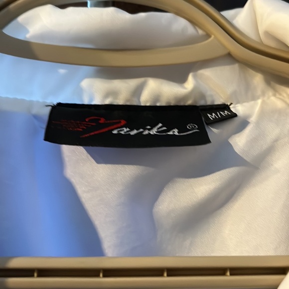 Woman’s Marika Windbreaker Size Medium - Light Blue and White - Picture 2 of 4
